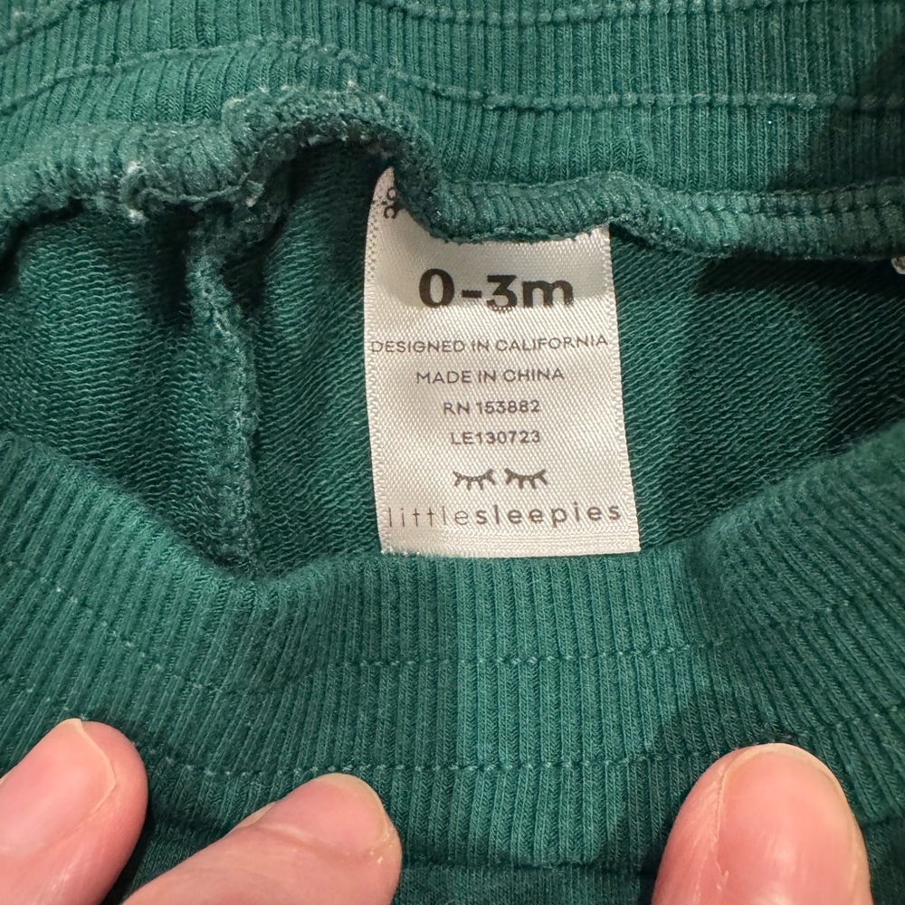 Little Sleepies Teal Kids Jogger Pants - Picture 3 of 4